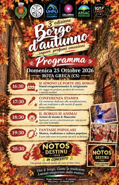 Borgo d’Autunno – Nòtos Destinu Tour